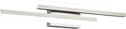PRESDE 24 Inch LED Bathroom Vanity Light Bar, Modern Brushed Nickel Wall Lighting Fixture Over Mirror