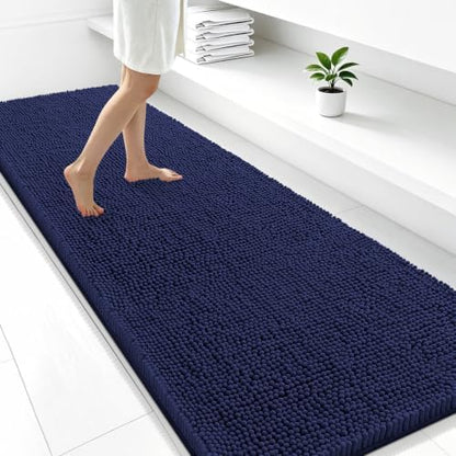 Smiry Bathroom Rugs 59X24, Luxury Chenille Extra Soft Absorbent Bath Mat