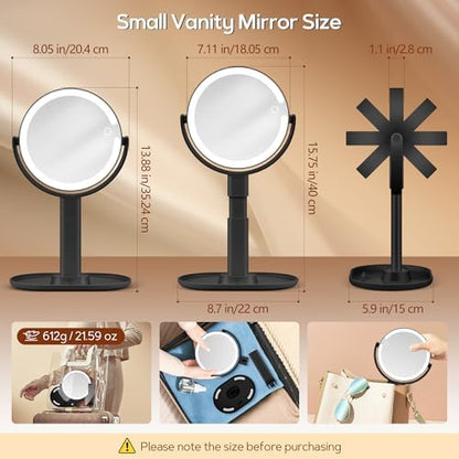 B Beauty Planet Vanity Mirror with Lights, Magnifying Makeup Mirror 30X/1X