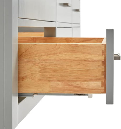 ARIEL Hutton 73 in. Double Oval Sink Floating Wall Vanity with 1.5" Inch White Quartz Countertop in Grey