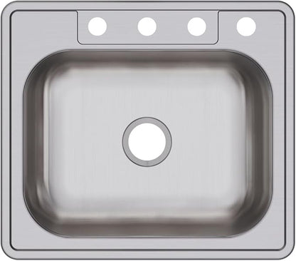Dayton D125224 Single Bowl Drop-in Stainless Steel Sink