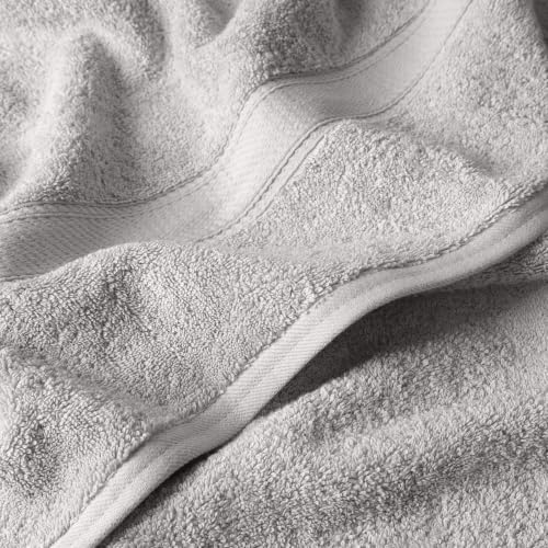 Superior Egyptian Cotton Plush & Absorbent, Bath Towel Set of 4, Silver