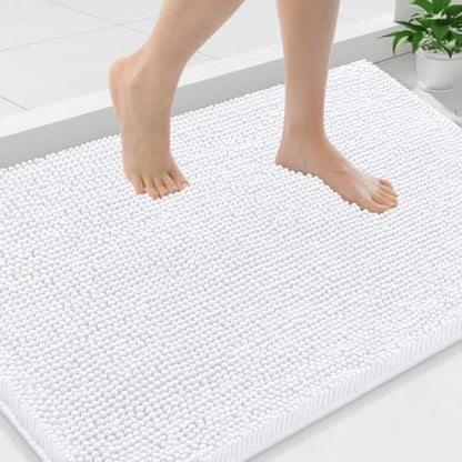 Smiry Bathroom Rugs 36X24, Luxury Chenille Extra Soft Absorbent Bath Mat