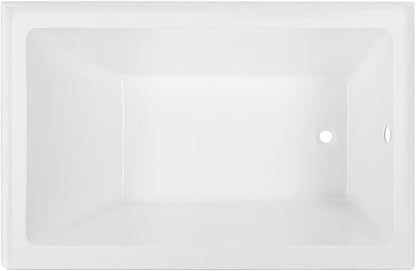 Voltaire 48" x 32" Right-Hand Drain Alcove Bathtub with Apron