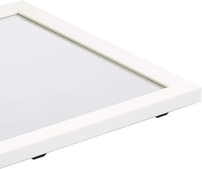 Amazon Basics Rectangular Wall Mount Mirror for Bedroom, Living Room, Entryway, 20" x 28", Standard Trim, White, Hangs Horizontally or Vertically
