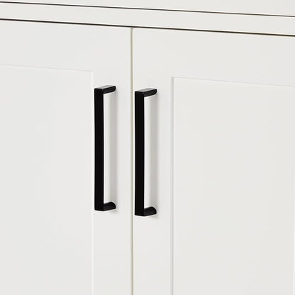 ARIEL Hepburn 66-inch Bathroom Vanity Base Cabinet,Solid Wood, 2 Soft Closing Doors, 9 Dovetail Drawers, White