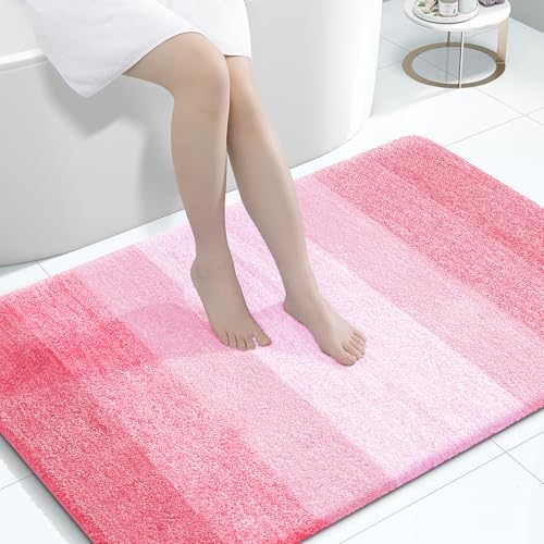 OLANLY Large Bathroom Rugs 44x32, Extra Soft Absorbent Microfiber Bath Rugs