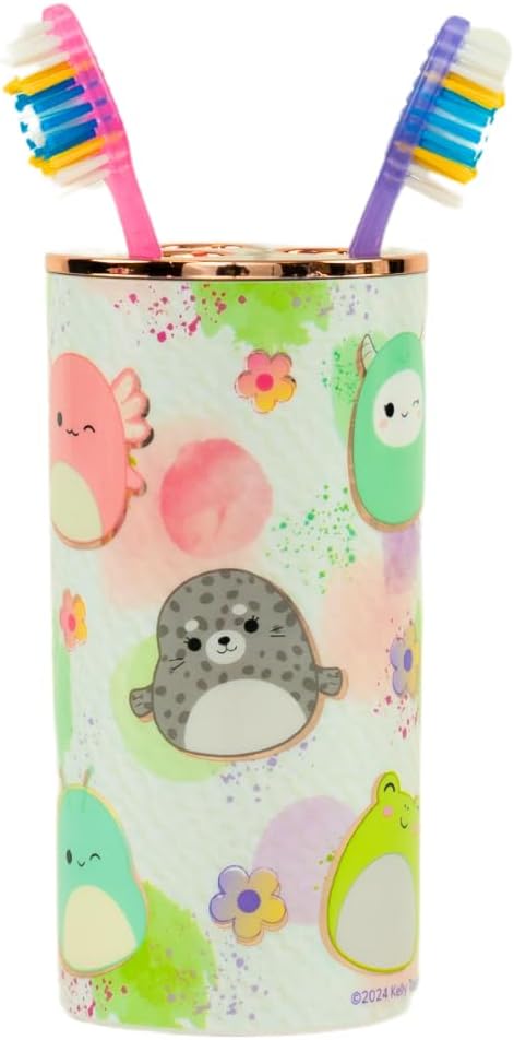 Squishmallows Kids Toothbrush Holder - Pencil/Pens Tumbler, (Officially Licensed Product) by Franco