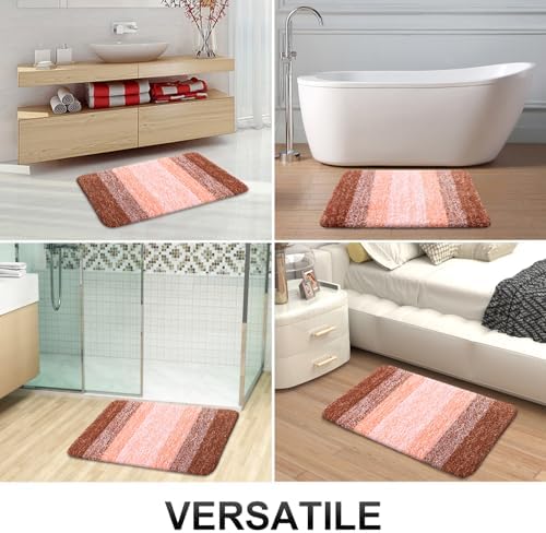 OLANLY Bathroom Runner Rug 45x27, Extra Soft Absorbent Microfiber Bath Rugs