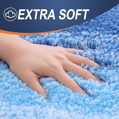 OLANLY Bathroom Runner Rug 45x27, Extra Soft Absorbent Microfiber Bath Rugs