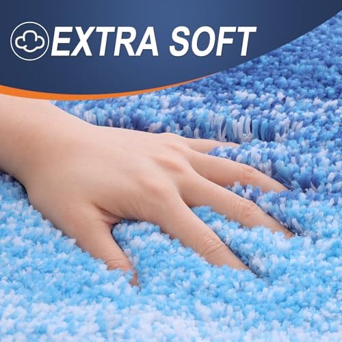 OLANLY Bathroom Rugs Mat 34x21, Extra Soft Absorbent Microfiber Bath Rugs