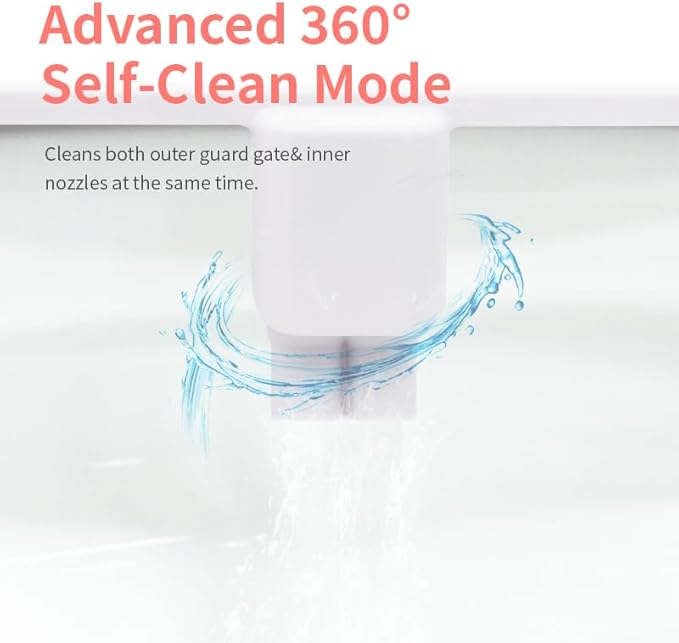 Bidet Attachment for Toilet,Dual Nozzle Bidet Toilet Seat,Non-Electric Ultra-Thin Bidets for Frontal & Rear Wash, Adjustable Water Pressure,Fresh Water Bidet, Easy Installation,White
