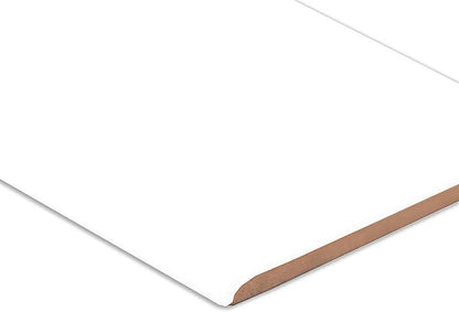 MSI White Glossy Bullnose 3 in. x 6 in. Glazed Ceramic Wall Tile for Bathroom, Kitchen Backsplash, Accent Wall Tile, and Shower Wall Tile