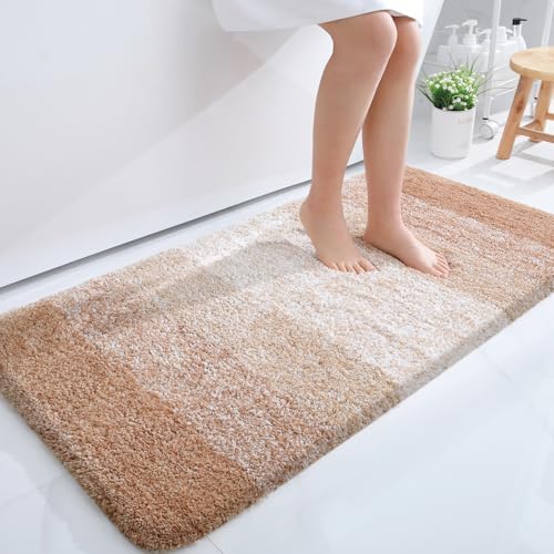 OLANLY Bathroom Runner Rug 40x24, Extra Soft Absorbent Microfiber Bath Rugs