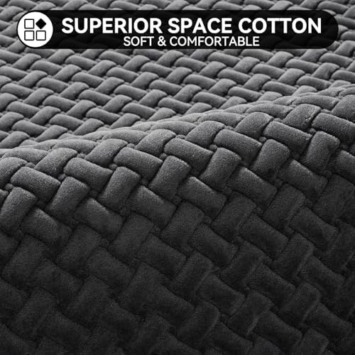 YDKGL Bathroom Runner Non Slip, Foam Weave Texture Bath Mat, Grey 24x70