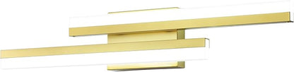 PRESDE 24" LED Vanity Light Bar, Modern Brushed Gold Bathroom Light Fixtures Over Mirror