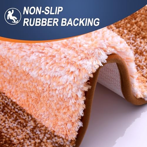 OLANLY Bathroom Runner Rug 45x27, Extra Soft Absorbent Microfiber Bath Rugs