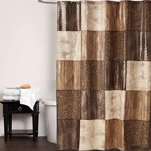 Zahari Home Zambia Animal Shower Curtain - Classic Fabric, Unique Design, Western Country Style