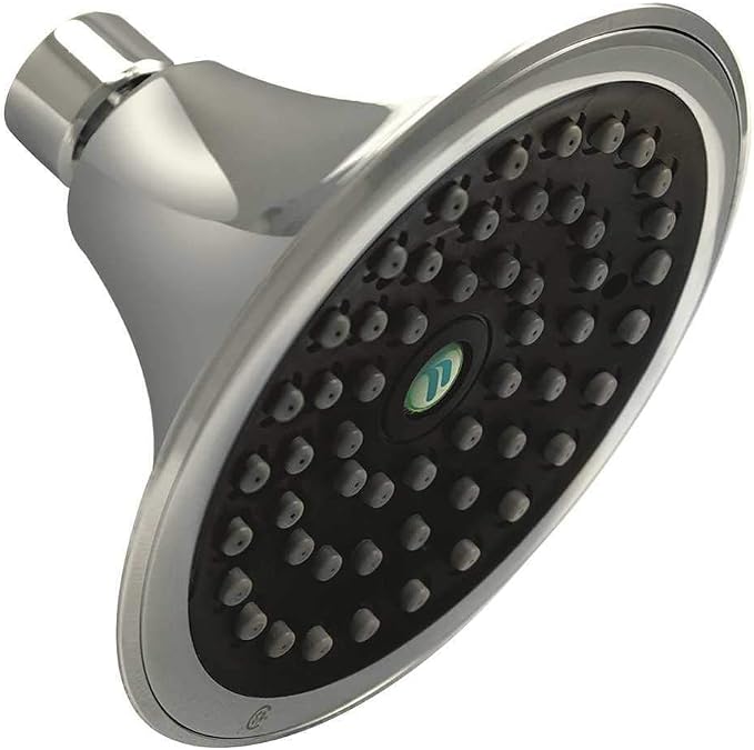 Niagara Conservation N2517CH Sava Spa 1-Spray with 1.75 GPM 4.4-in. Wall Mount Adjustable Fixed Shower Head in Chrome, 1-Pack | Bathroom Shower Head Sprayer with Pressure Compensation Technology