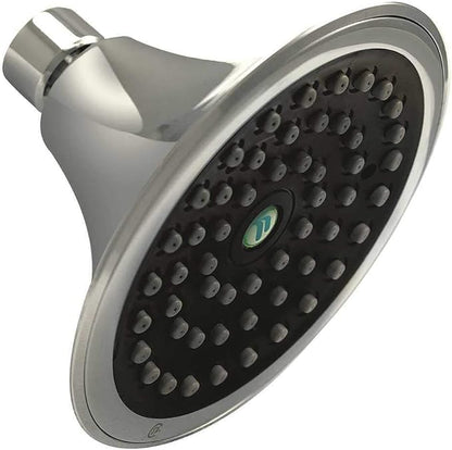 Niagara Conservation N2517CH Sava Spa 1-Spray with 1.75 GPM 4.4-in. Wall Mount Adjustable Fixed Shower Head in Chrome, 1-Pack | Bathroom Shower Head Sprayer with Pressure Compensation Technology