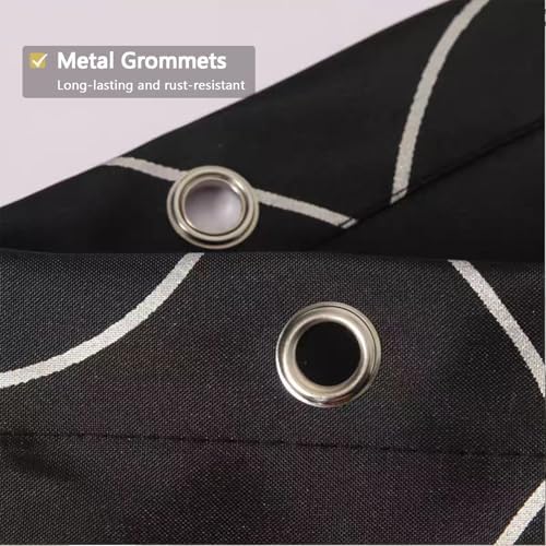 LLSCL Fabric Shower Curtain Liner with Magnets, Waterproof Hotel Quality, 72 x 72 Machine Washable