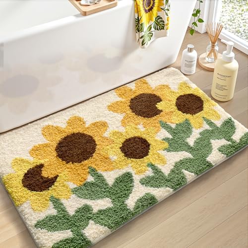 LUMI Bathroom Rug 24x36, Soft Absorbent Microfiber Bath Mat, Non Slip