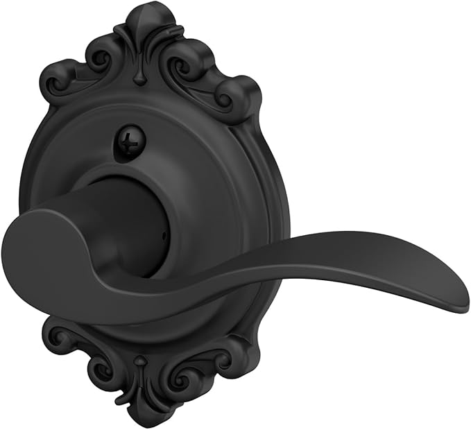 Schlage F170 Acc 622 BRK, One Sided Non Turning LH, Matte Black