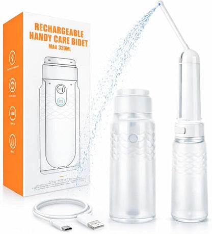 Portable Electric Travel Bidet – Rechargeable Personal Perineal Cleaner, Multiple Modes, for Women, Men, Babies & Postpartum Care 320ML(10.8Oz)