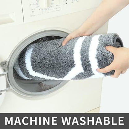 COSY HOMEER Non-Slip Bath Mat Extra Thick Absorbent Plush Washable