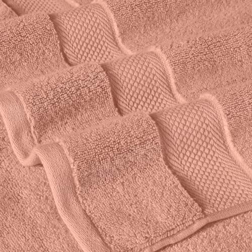 Modern Threads Luxury 6-Piece Quick-Dry Towel Set – Plush & Ultra-Absorbent for Spa-Like Experience, Clay