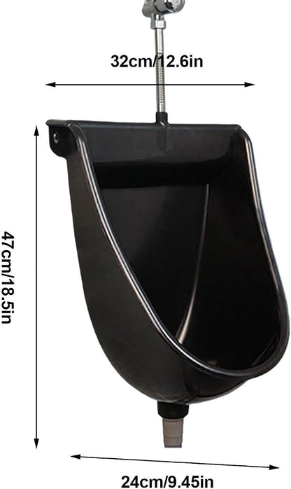 Urinal Toilet for Men Wall Mounted Male Toilet with Flush | Male Urinals for Home Dorm Garden RV Apartment Dad Boyfriend Grandpa