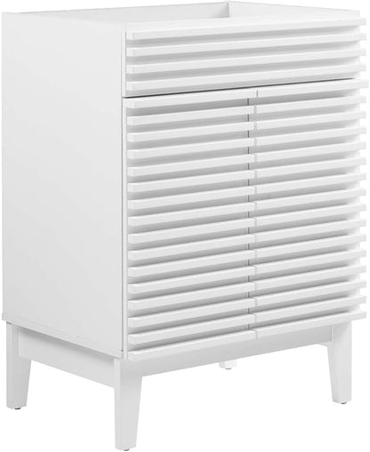 Modway Render Bathroom Vanity Cabinet in White - Sink Basin Not Included