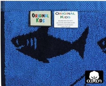 ORIGINAL KIDS Wash Cloth - 100% Cotton Set of 12 Washcloths - Navy Blue