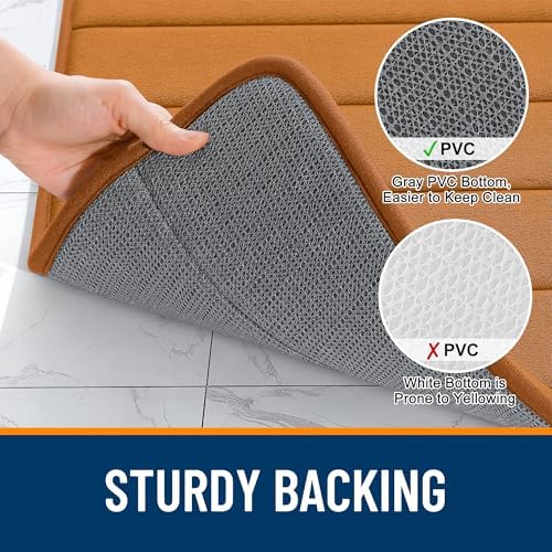 OLANLY Memory Foam Large Bath Mat 70x46, Super Soft Absorbent Bathroom Rugs
