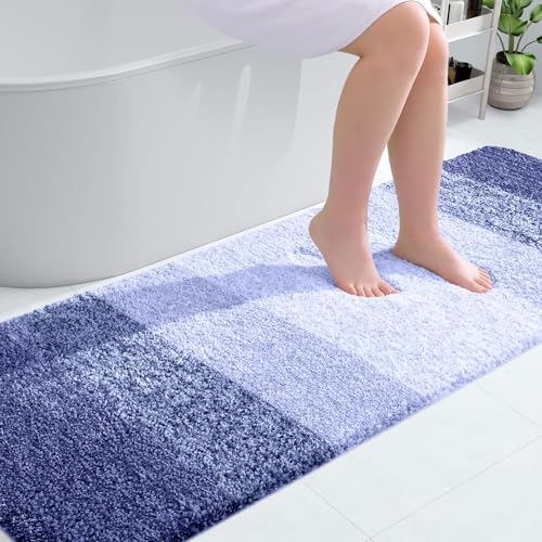 OLANLY Bathroom Runner Rug 70x24, Extra Soft Absorbent Microfiber Bath Rugs