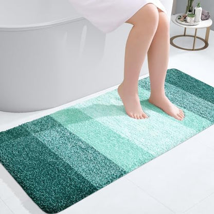 OLANLY Bathroom Runner Rug 44x20, Extra Soft Absorbent Microfiber Bath Rugs