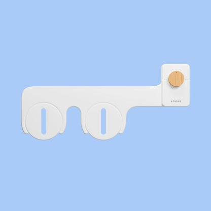 TUSHY Fresh Dual Nozzle Cool Water Bidet, Bamboo Knob | Ultra Slim Toilet Seat Attachment, Non-Electric, 180° Front and Rear Wash, Self-Cleaning, 10 Minute DIY Install
