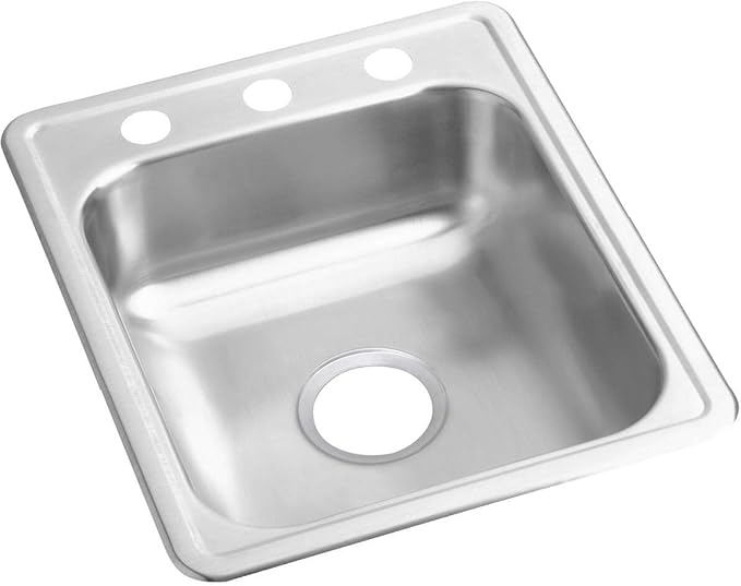 Elkay D117211 Dayton Single Bowl Drop-in Stainless Steel Bar Sink 17 x 21