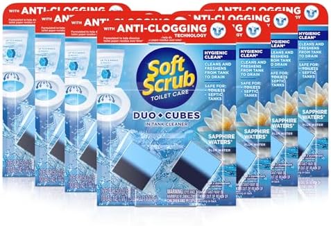 Soft Scrub In-Tank Toilet Cleaner Duo-Cubes, Sapphire Waters, 2 Count