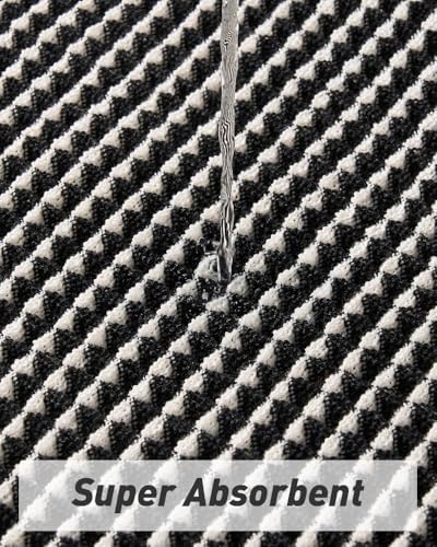 Upgraded Waffle Bath Mat Runner Absorbent Non Slip Bathroom Mat, 2' x 6'