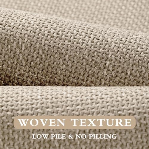 YIHOUSE Bathroom Rugs Thin Bath Mat Sets 3 Pieces Quick Dry,Beige