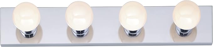 Nuvo Lighting SF77/193 4-Light Bathroom Vanity Light Bar, 24-Inches, 100 Watts/120 Volts (Polished Chrome)