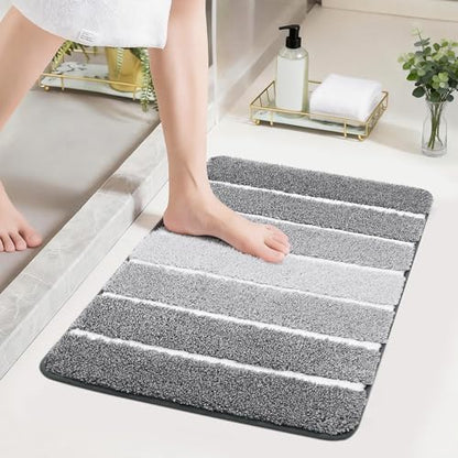 COSY HOMEER Bathroom Rugs 24x17, Ultra Soft Absorbent Bath Mat