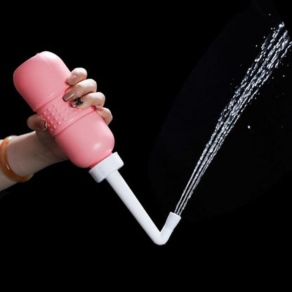 2PCS-Pack Portable Bidet for Travel Bidet Bottle+ Green Pocket Cleaner Backpack Camping Bidets , with Water Seal Cap + Storage Bag ,Peri Bottle for Postpartum Essentials