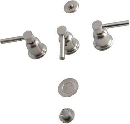 Kingston Brass KB6328DL Concord Bidet Faucet, Brushed Nickel, 8 x 2.13 x 2.13