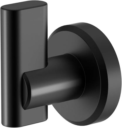 Gatco 5455MX Locke Robe Hook, Matte Black