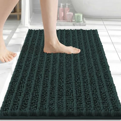 Arotive Bathroom Rugs Mat 30x17, Soft Absorbent Chenille Shaggy Bath Mat
