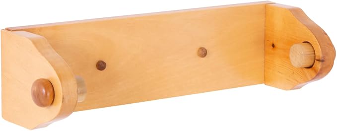 Design House Dalton Paper Towel Holder, Wall Mount, Easy Installation, Wood, Honey Oak, Durable, 13.4 in, 13.75 in W x 4.6 in L x 3.5 in H, Item 561233 | Wall Mount, Rustic, Wood, Hardware, 561233