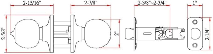 Design House 791590 Ball Privacy Bed and Bath Door Knob Oil Rubbed Bronze
