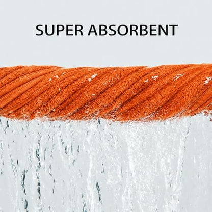 2 Piece Bath Sheets, 40"x80" Bath Towels, Burnt Orange